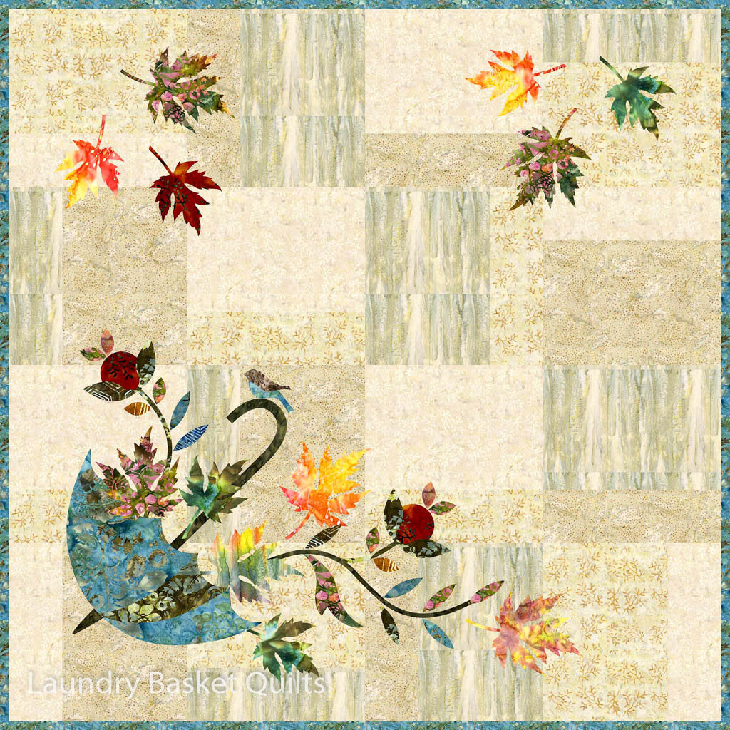 Pattern RAINY DAY Trio # LBQ-0326 by Edyta Sitar from Laundry Basket Quilts