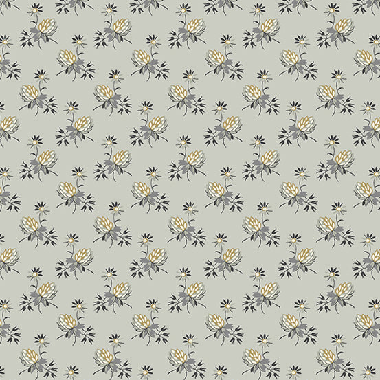 Fabric STORMY CLOVER from Moonstone Collection by Edyta Sitar for Andover, A-9451-C