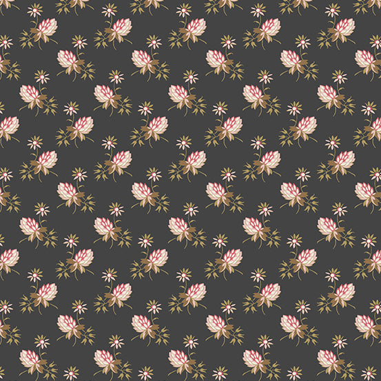 Fabric COAL CLOVER from Moonstone Collection by Edyta Sitar for Andover, A-9451-K
