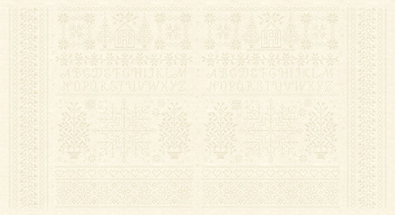 Fabric LINEN HOMESTEAD from Noel Collection by Edyta Sitar for Andover, A-9850-L