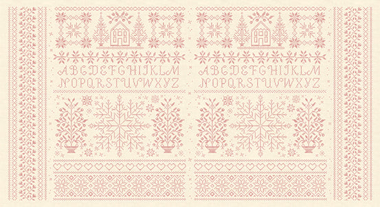 Fabric REDWORK HOMESTEAD from Noel Collection by Edyta Sitar for Andover, A-9850-R