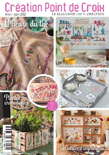Cross stitch Magazine from France Creation Point de Croix, May/June 2021, Issue 88