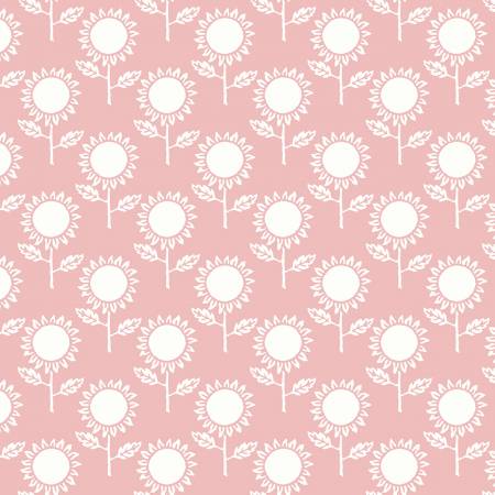 Fabric SUNFLOWER PINK by Janet Wecker-Frisch from the Art Journal Collection from Riley Blake Designs, CD13041 Pink