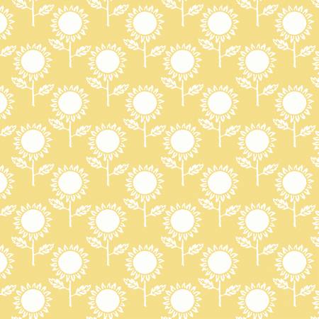 Fabric SUNFLOWER YELLOW by Janet Wecker-Frisch from the Art Journal Collection from Riley Blake Designs, CD13041 Yellow