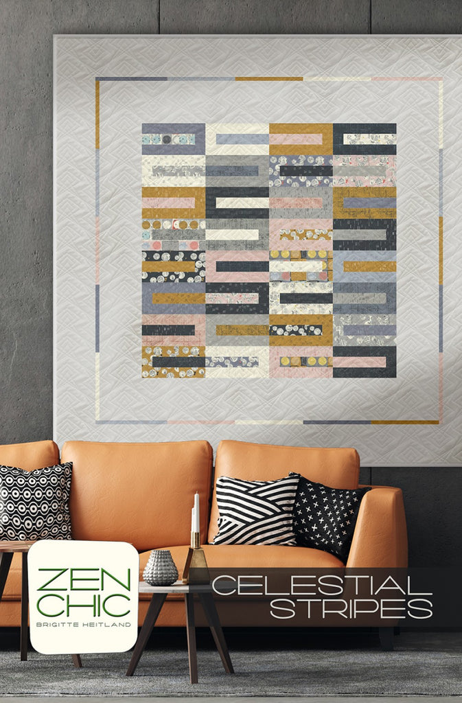 Quilt Pattern Celestial Stripes # CEQP by Brigitte Heitland for Zen Chic