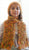 Hat, Handknit, Amelie, Orange/Green/Brown