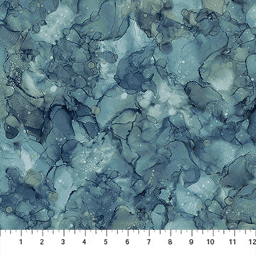 Northcott Fabric Moody Blues DP24589-44 from SOAR Collection by Deborah Edwards and Melanie Samra