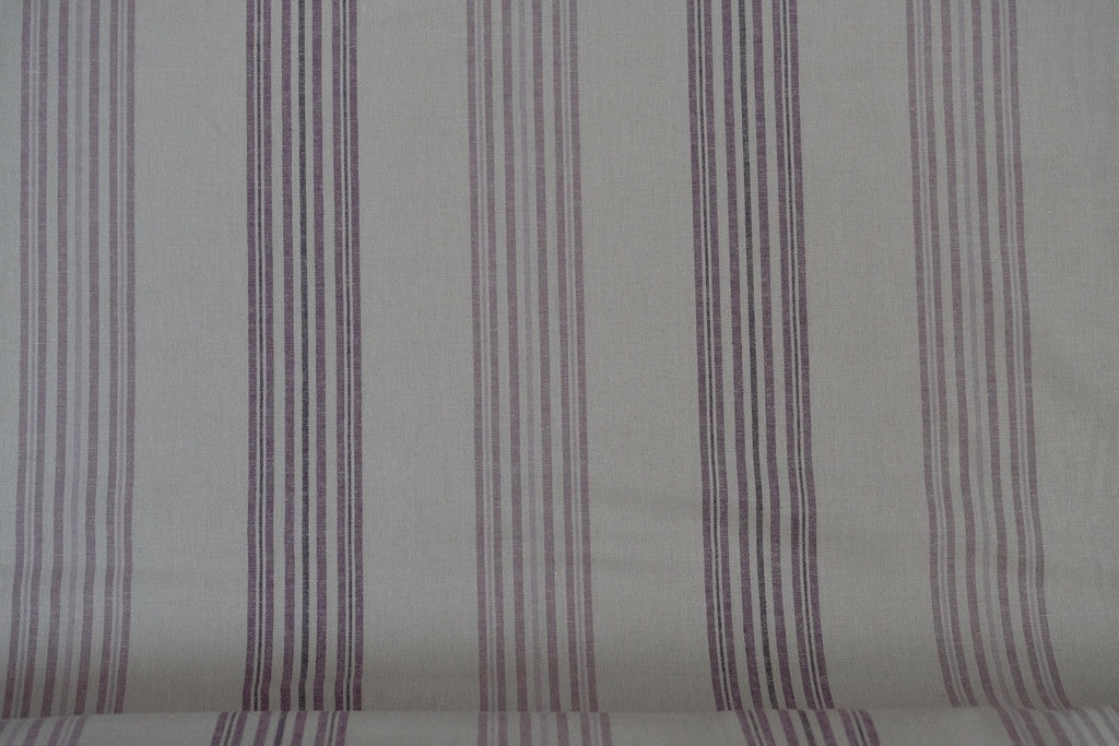 Fabric from Stof fabrics, Lilac Stripe, Denmark, linen/cotton, 60" wide, Shabby Chic  Collection stf18-020_l
