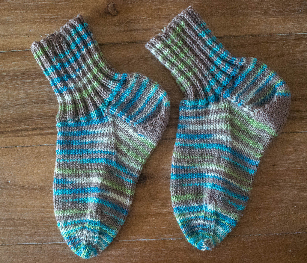 Socks--Hand Knit From SPUD AND CHLOE FINE AND STRIPEY FINE size: adult