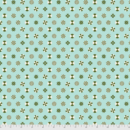 Holiday Homies Flannel, PEPPERMINT STARS - Pine Fresh, FNTP005 PINEFRESH, from Tula Pink for Free Spirit