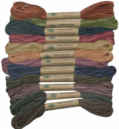 Valdani Embroidery Floss 6 Strand Skein 30yd Heirloom European Collection 12 Colors # H6STSMPLR