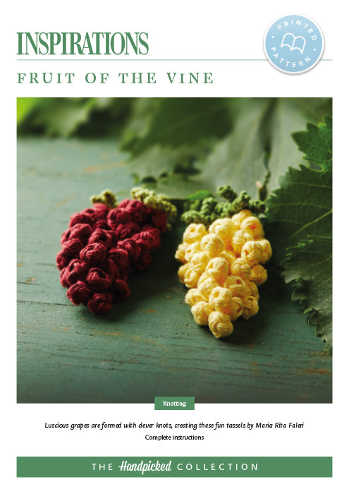 Pattern FRUIT OF THE VINE by Maria Rita Faleri for Inspiration Studios, Featuring Knotting