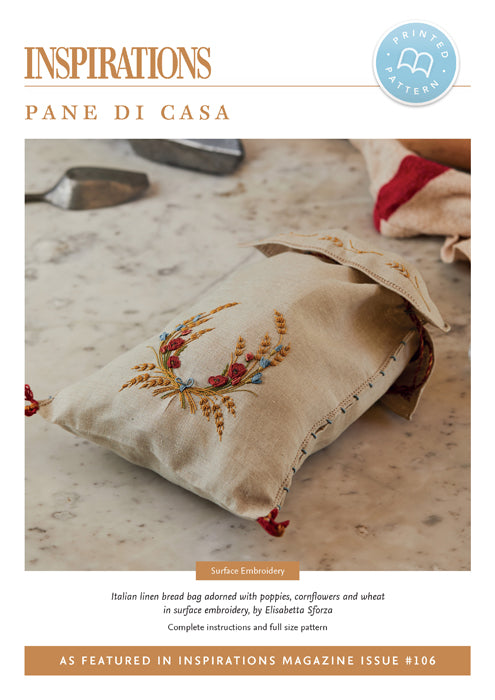 Pattern i106,  PANE DE CASA by Elisabetta Sforza for Inspiration Studios, Featuring Surface Embroidery