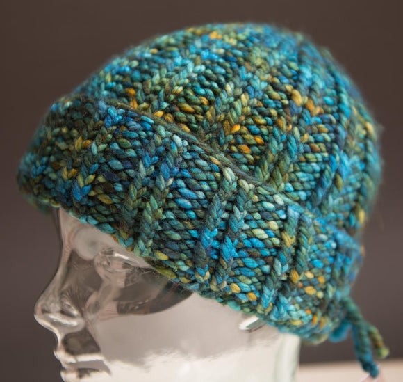 Handknitted Hat Madelintosh Home Shire
