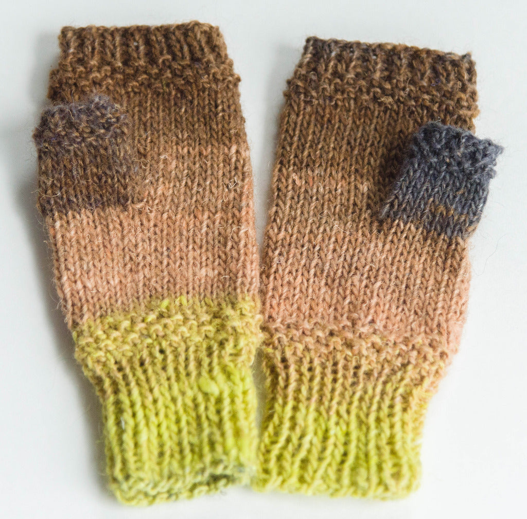 Handwarmers , Hand Knit From Noro Kirara (Japan) Yarn