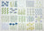 French General Embroidery Sampler pre-printed design on linen Jardin de Fleurs BLUE