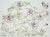 French General Embroidery Sampler pre-printed design on linen Jardin de Fleurs RED