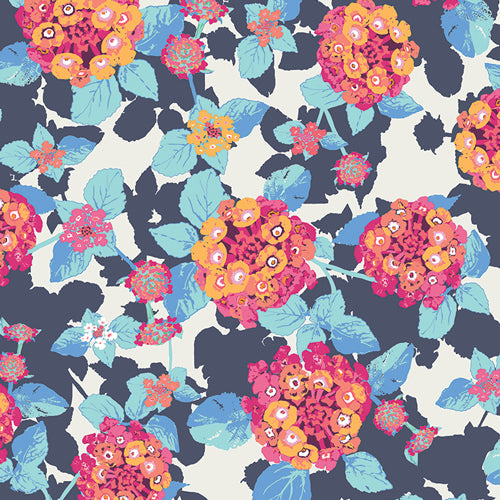 Fabric Lantana Cobalt from Art Gallery Fabrics, Mediterraneo Collection MED-32600