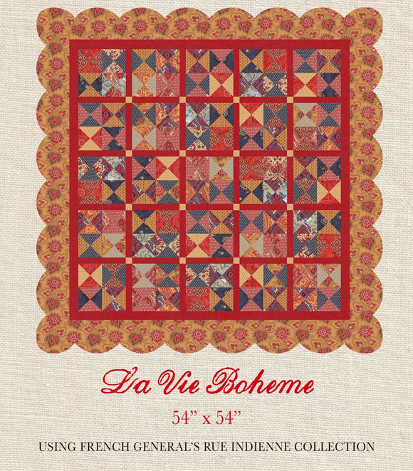 French General Quilt pattern La Vie Boheme 54