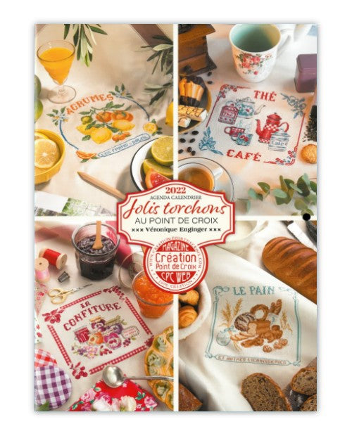 Cross stitch Magazine from France Creation Point de Croix, Special Issue: HAPPY TOWELS