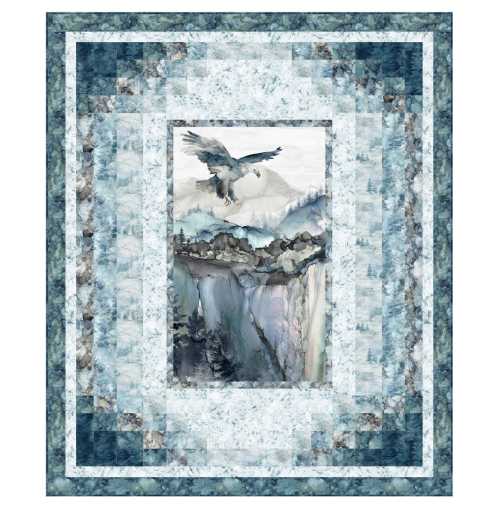 Pattern Above It All by Pine Tree Country Quilts PTN 2897, featuring SOAR collection by Northcott