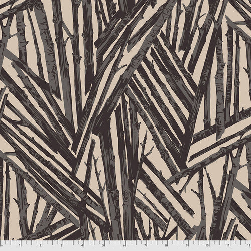 Fabric Branch, Brown from TREES Collection for Free Spirit, PWMN017.BROWN