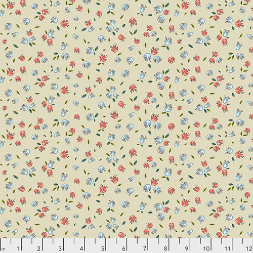 Fabric Pollen - Crème by Odile Bailloeul from Land Art Collection for Free Spirit, PWOB023.CRÈME