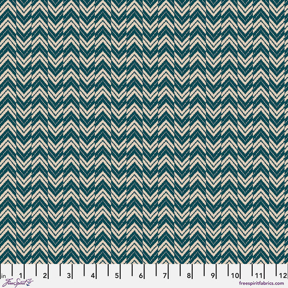 Fabric Herring, color Forest from the Woodland Blooms Collection, by Sanderson for Free Spirit, PWSA042.FOREST