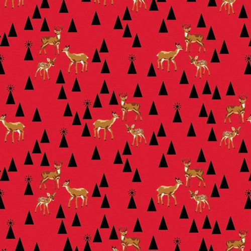 Holiday Homies Flannel, ROAD TRIP - Holly Berry, FNTP003 HOLLYBERRY, from Tula Pink for Free Spirit