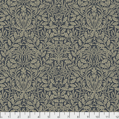 Fabric Pure Acorn - Ink from Pure MINERALS Collection, Original Morris & Co for Free Spirit, PWWM039.INK