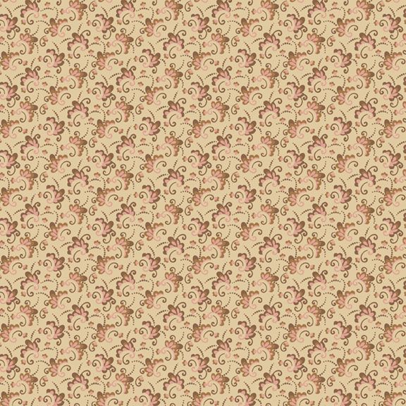 Quilting Fabric ALICE'S PETALS R570505 PINK by Marcus Fabrics from Back in the Day Collection.