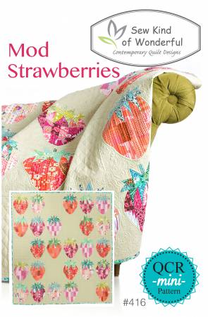 Mod Strawberries # SKW416 from Sew Kind of Wonderful