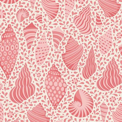 Fabric Beach Shells Coral TIL110024 from Tilda, Cotton Beach Collection, Blenders