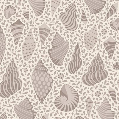 Fabric Beach Shells Grey TIL110025 from Tilda, Cotton Beach Collection, Blenders