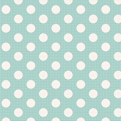 Fabric from Tilda, DOTs Collection, Medium Dots Teal 130001