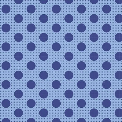Fabric from Tilda, DOTs Collection, Medium Dots Denim Blue 130013