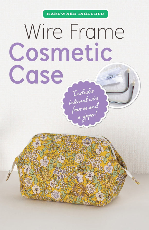 Pattern for Wire Frame Cosmetic Case Kit # ZW2446 by Zakka Workshop. Wire Frame and a zipper included!