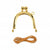 Yellow Gold Teardrop Clasp / Purse Frame 1.5" x1.5" # ZW6202 from Zakka Workshop