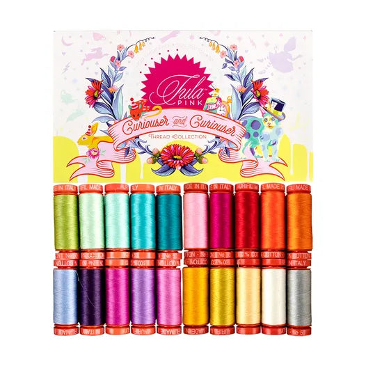 Tula Pink's Thread Set Curiouser and Curiouser, 2 sets in 1, 20 spools