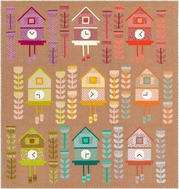 Robert Kaufman Quilt Kit: CUCKOO, featuring BERRY SEASON Collection by Elizabeth Hartman, KITP-1903-23