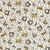 Quilting FABRIC from Lecien, One Stitch At a Time Collection by Lynnette Anderson. 35072-10 Cats, Dogs, and Birds